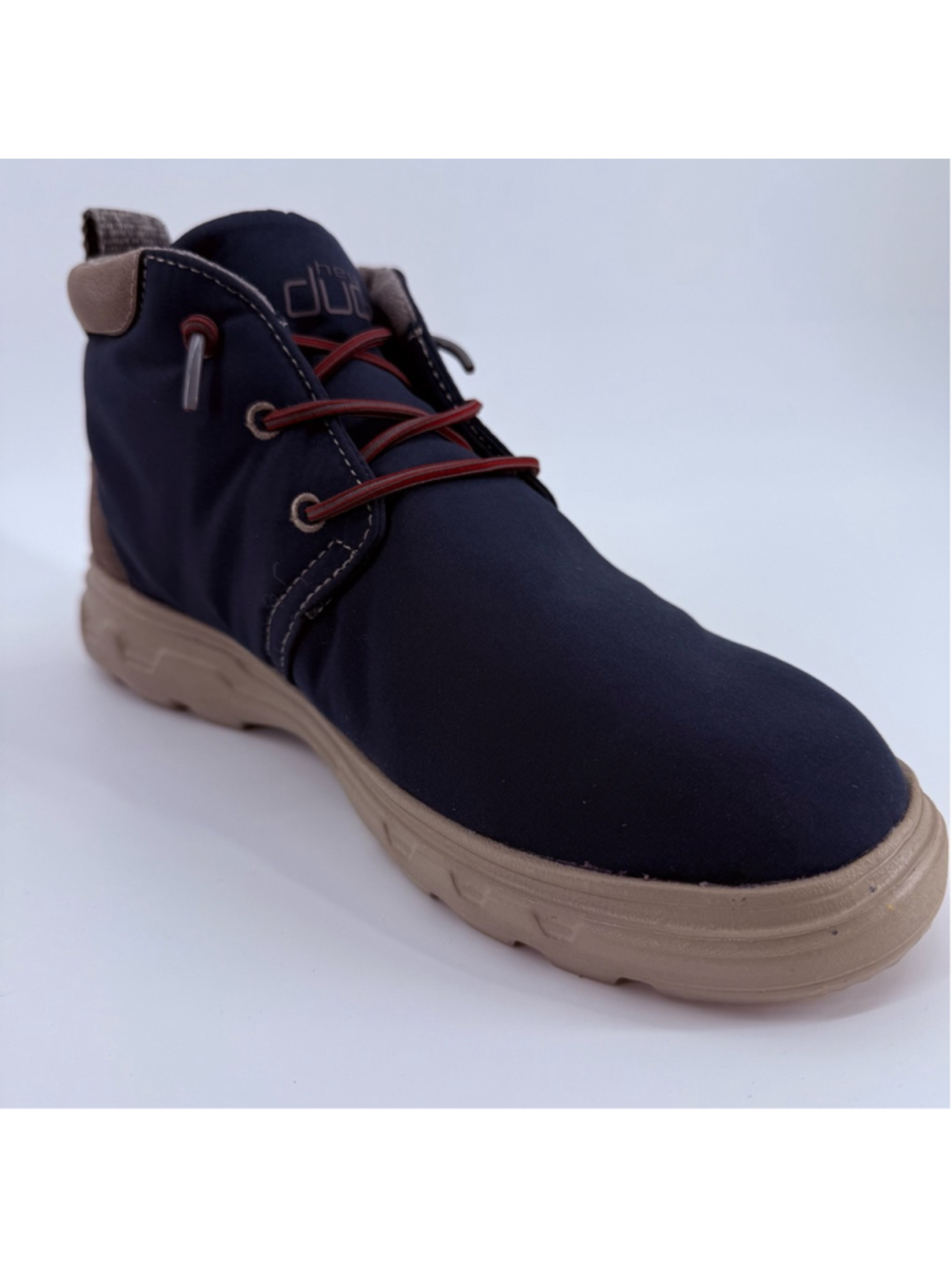 Men's Hey Dude Boots Size 8 Navy Brown Spencer Eco 112685700 - Picture 4 of 14